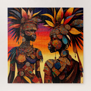 Rompecabezas de mujer africana