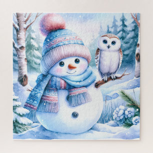 Rompecabezas de muñeco de nieve