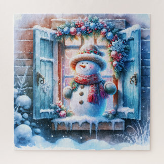 Rompecabezas de muñeco de nieve de Navidad
