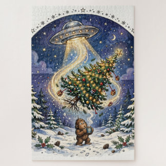 Rompecabezas de Navidad de Abducción Alienígena