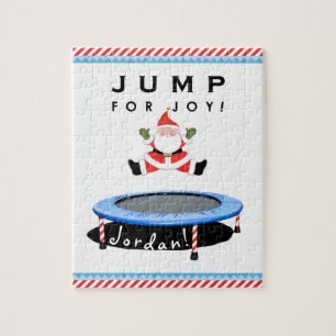 Rompecabezas de Navidad de trampolín