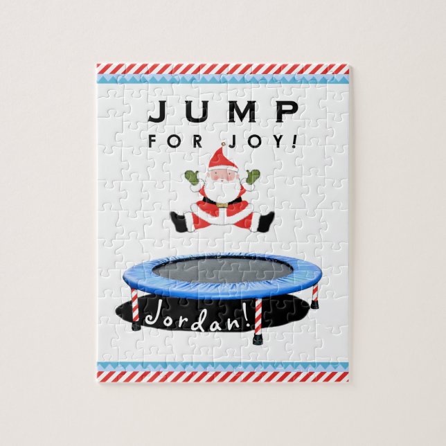 Rompecabezas de Navidad de trampolín (Vertical)