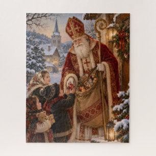 Rompecabezas de Navidad del St. Nicholas del Viejo