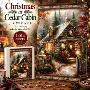 Rompecabezas de Navidad en Cabaña de Cedro de 1.01