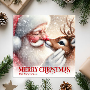Rompecabezas de Navidad personalizado clásico de S