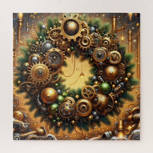 Rompecabezas de Navidad Steampunk (Vertical)