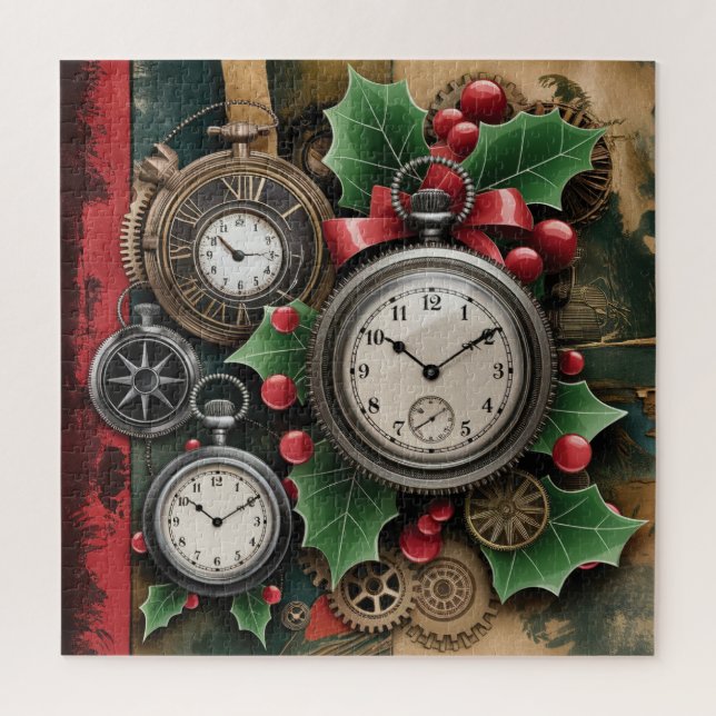 Rompecabezas de Navidad Steampunk (Vertical)