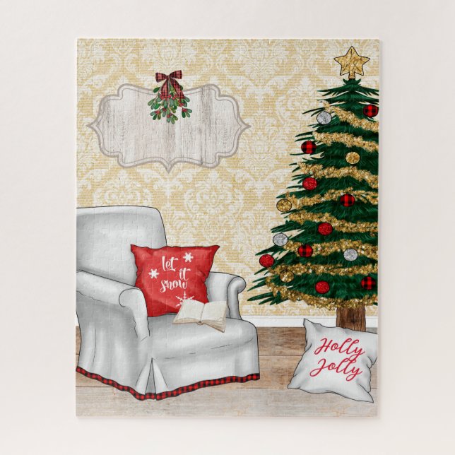 Rompecabezas de Navidades acogedores (Vertical)