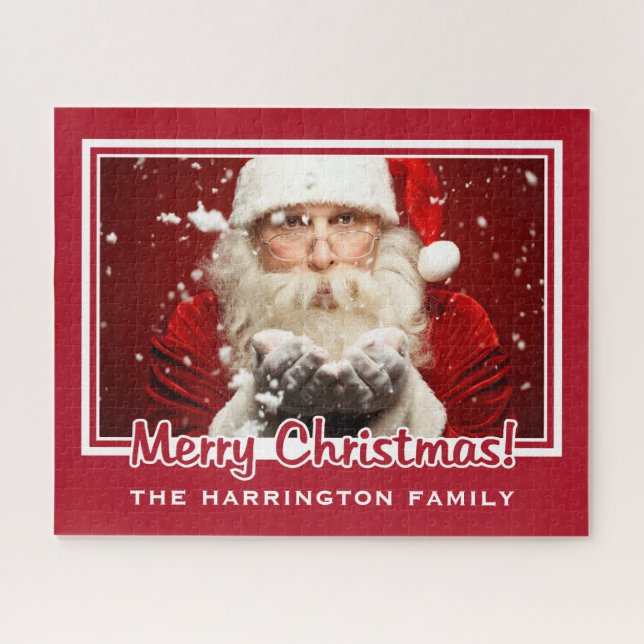 rompecabezas de Navidades de nombres personalizado (Horizontal)