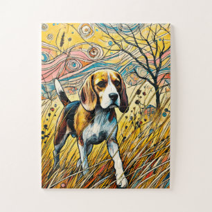 Rompecabezas de niños de 30 piezas de perro lindo