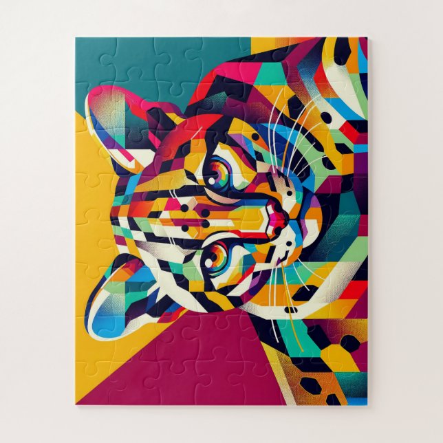 Rompecabezas de niños Ocelot 50 Piece (Vertical)