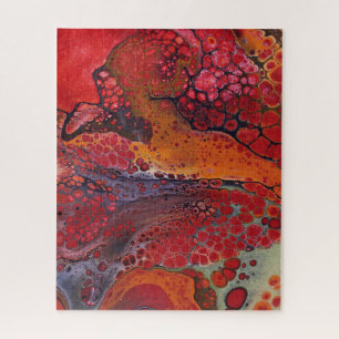 Rompecabezas de niveles de fuego de lava, 16" x 20