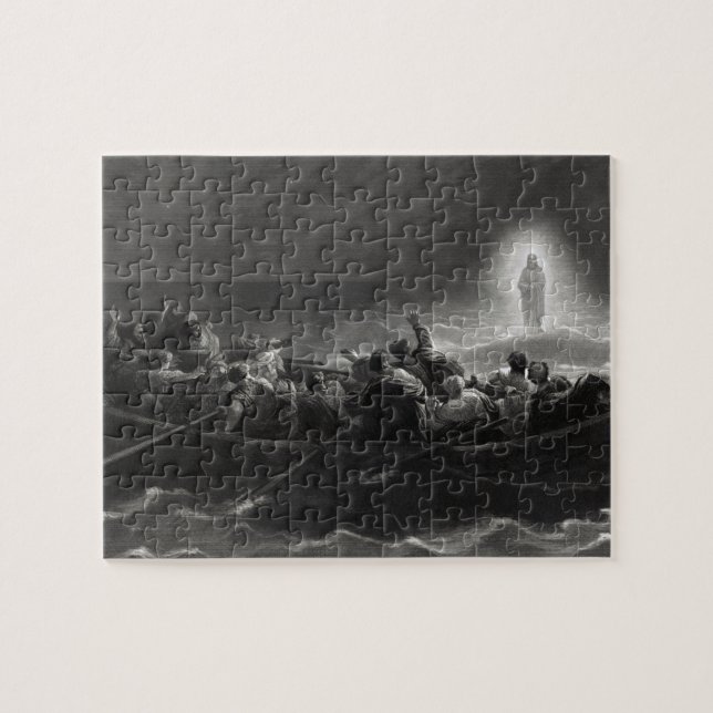 Rompecabezas de "Noche en el Mar de Galilea" (Horizontal)