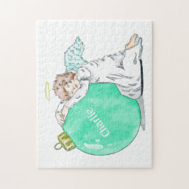 rompecabezas de nombres personalizados de Angel na