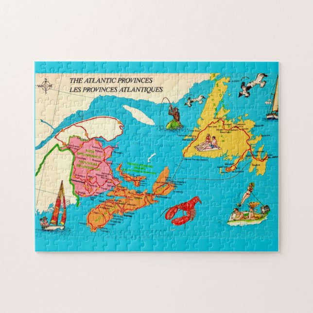 Rompecabezas de Nueva Brunswick en Nueva Escocia (Horizontal)