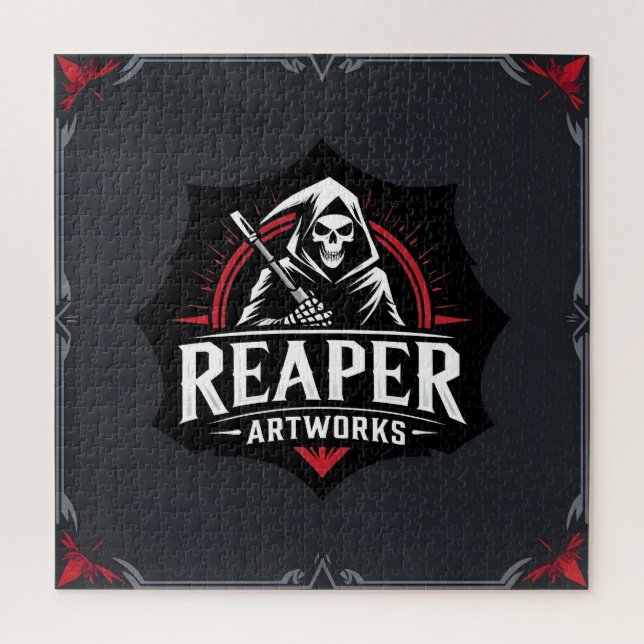 Rompecabezas de obras de arte de Grim Reaper (Vertical)