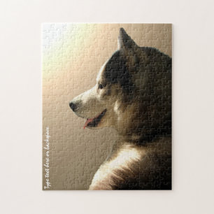 Rompecabezas de ojos Husky Rompecabezas de Perro P
