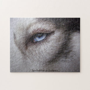 Rompecabezas de ojos Husky Rompecabezas de Perro P