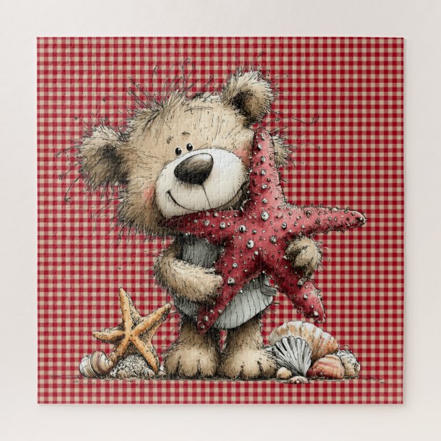 Rompecabezas de oso de verano (Vertical)