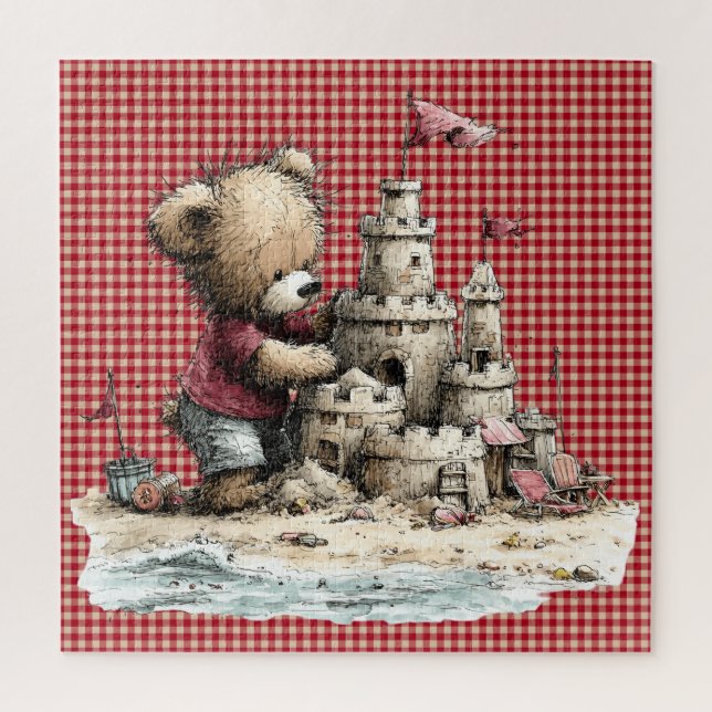Rompecabezas de oso de verano (Vertical)