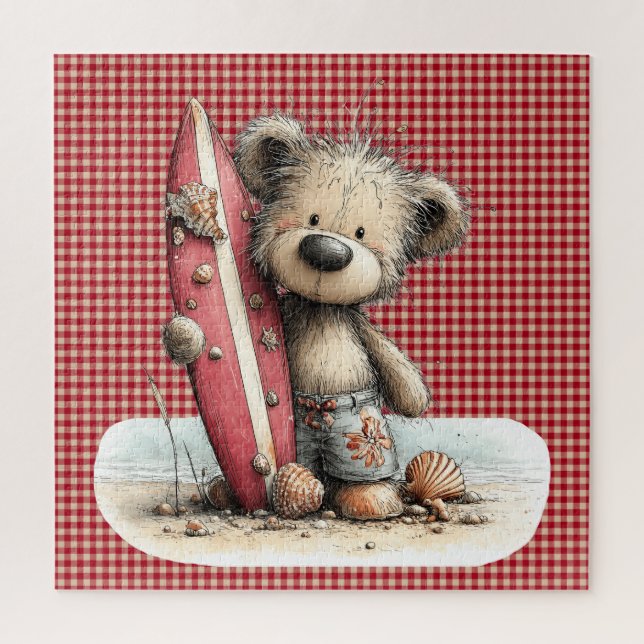 Rompecabezas de oso de verano (Vertical)
