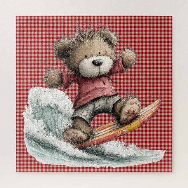 Rompecabezas de oso de verano (Vertical)