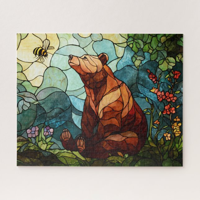 Rompecabezas de Oso y Abeja (Horizontal)