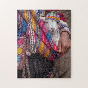 Rompecabezas de oveja cordero bebé lindo peruano