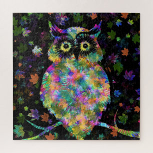 Rompecabezas de Owl Jigsaw - Pintura de arte