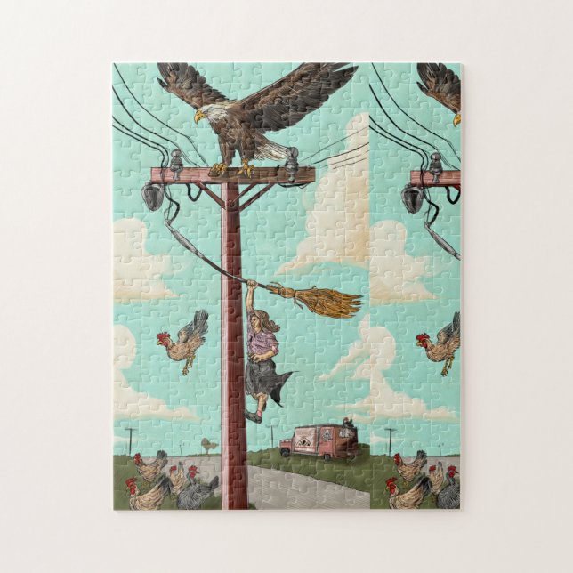 Rompecabezas de paisaje surrealista (Vertical)