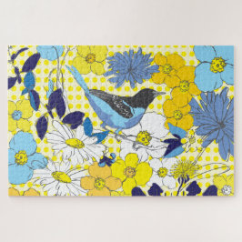 Rompecabezas de pájaro azul 20x30 para personas de