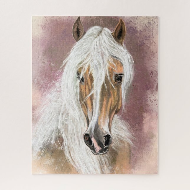 Rompecabezas de Palomino Horse Jigsaw - Pintura (Vertical)