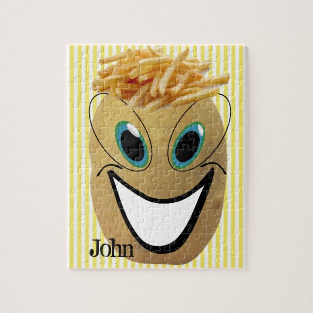 Rompecabezas de papa franco franja de frutillas (Vertical)