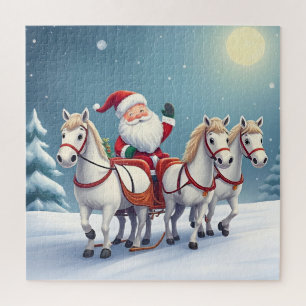 Rompecabezas de Papá Noel para niños y familia de