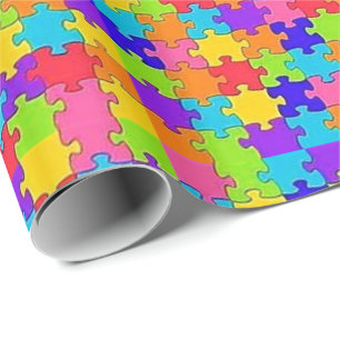 Rompecabezas de papel de ajuste brillante
