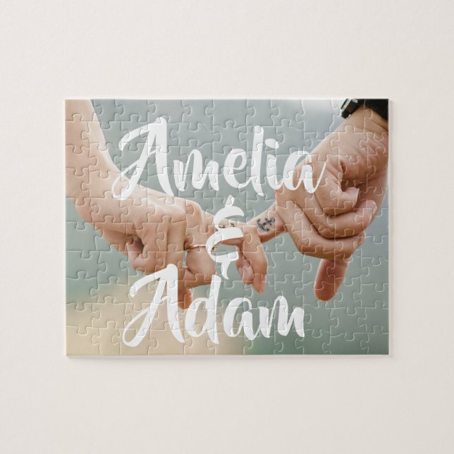 rompecabezas de parejas personalizados (Horizontal)