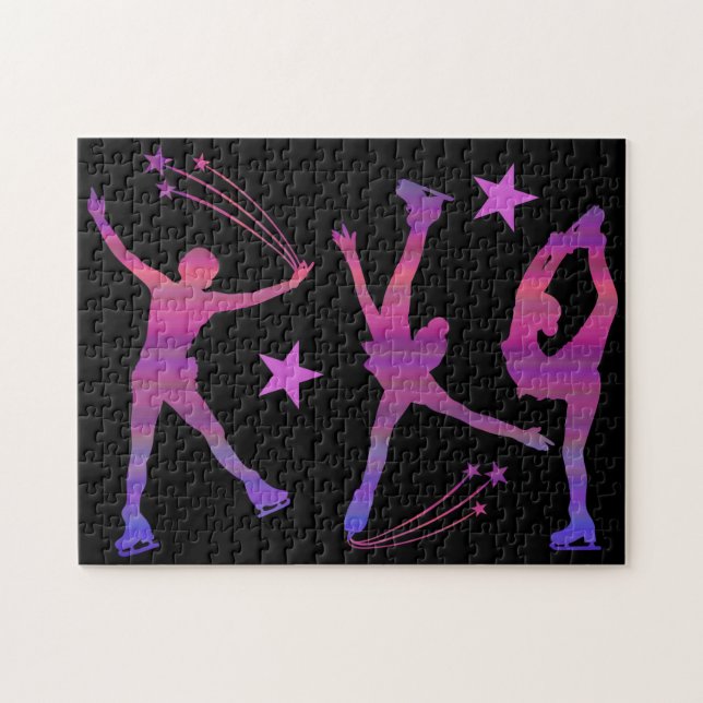 Rompecabezas de patinaje sobre hielo (patinaje art (Horizontal)