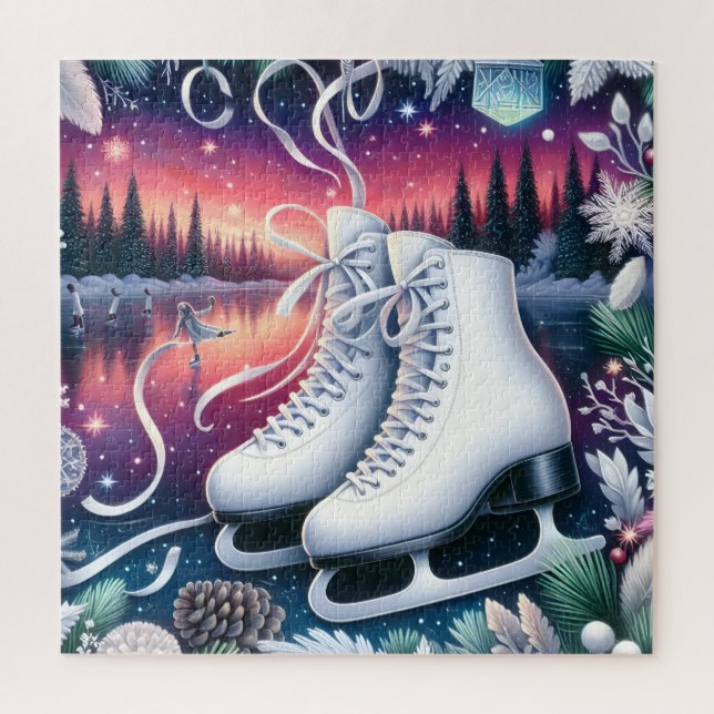 Rompecabezas de patines de hielo (Vertical)