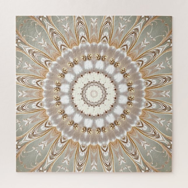 Rompecabezas de patrón de mandala floral ornamenta (Vertical)