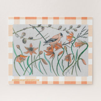 Rompecabezas de Peachy Goldfinch