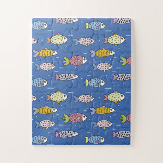 Rompecabezas de peces coloridos