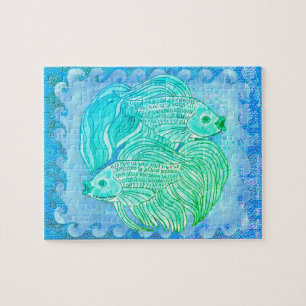 Rompecabezas de peces Koi Yin Yang