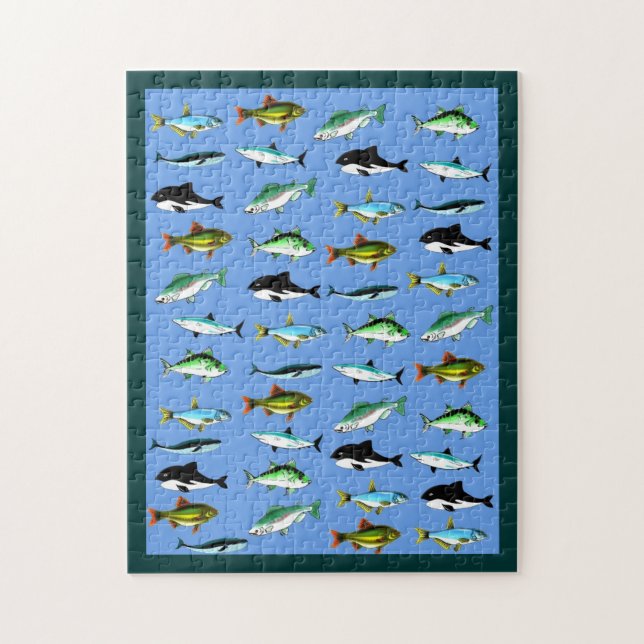 Rompecabezas de peces más pequeños (Vertical)