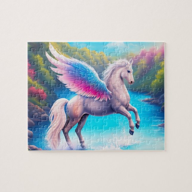 Rompecabezas de Pegasus y Lake Jigsaw (Horizontal)