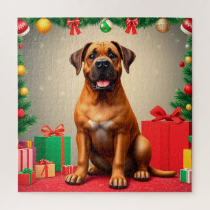 Rompecabezas de Perro de Navidad para Niños y Dive