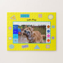 Rompecabezas de perro educativo para hacer más int