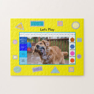 Rompecabezas de perro educativo para hacer más int