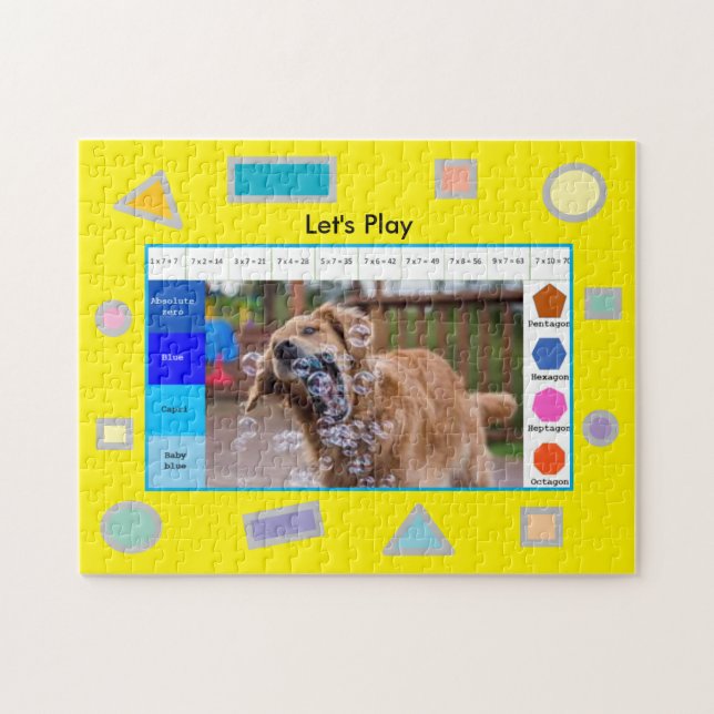 Rompecabezas de perro educativo para hacer más int (Horizontal)