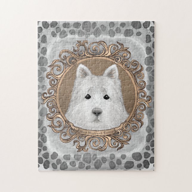 Rompecabezas de perro Westie (Vertical)