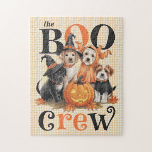 Rompecabezas de perros de Halloween